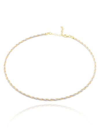 İtalyan Model  Gold ve Gümüş Renk Choker Gerdanlık 201025909