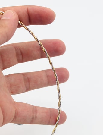 İtalyan Model  Gold ve Gümüş Renk Choker Gerdanlık 201025909
