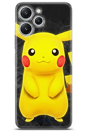 Xiaomi Redmi 12 uyumlu Pokemon 8 Telefon Kılıfı Pastel Picachu