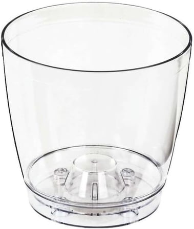 3 Adet Orta Boy 1 Litre Şeffaf Orkide Saksısı N3 En Sağlıklı Bitki Saksısı Ø12-h11 Nature Düz Şeffaf
