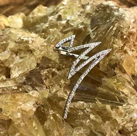 Tiffany Model Mikro Zirkon Taşlı Gümüş Bayan Yüzük