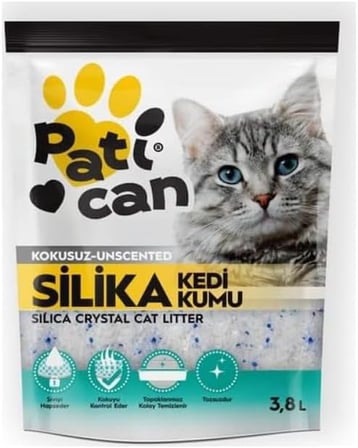 9 ADET SİLİKA KEDİ KUMU 3.8 LT