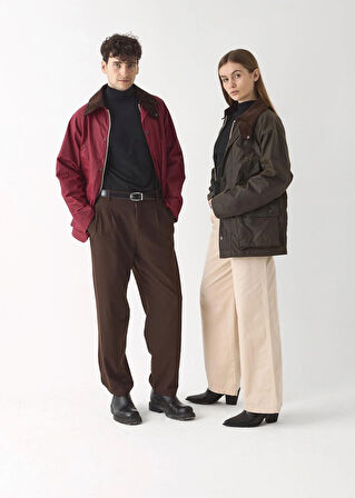  Stuf&Co  /Barn Yağlı Ceket Olive  / Barn Wax Jacket/  Barn Waxed Cotton Jacket 