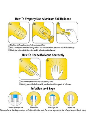 Folyo Balon 4 Rakamı Helyum Balon 40 Cm Mavi Renk