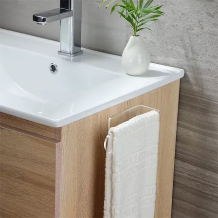 Evimdeyokyok Akrilik Şeffaf Pleksiglas Banyo Askısı Yapışkanlı Havlu Rulo Peçetelik