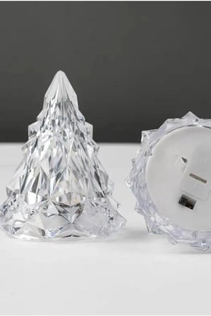Lapidaria Kristal Elmas Teklli Çam Ağacı Mum Seti 8 Cm Yılbaşı Led Mum, Sarı, TYCPW6UTXN169920025401317