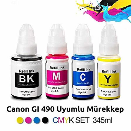 Goink Canon G3416 Mürekkep Seti Muadil (GI 490)