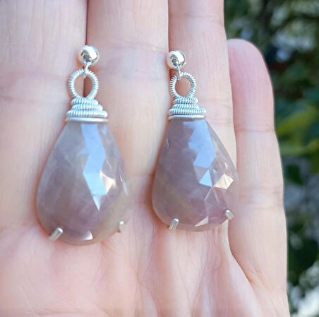 2011 Kök Safir gümüş(925) el yapımı küpe