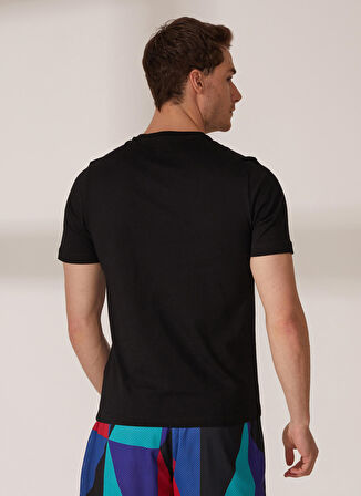 Reebok Siyah Erkek Yuvarlak Yaka  T-Shirt HG4441 RI Left Chest Logo Tee