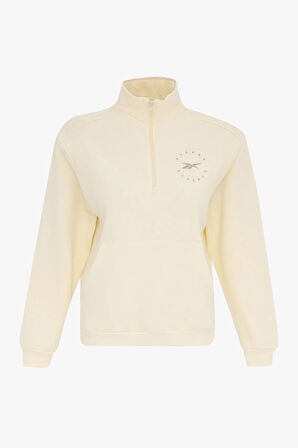 Reebok ide Fleece Midlayer Kadın Bej Sweatshirt RE 2004