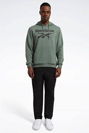 Reebok RI FT BIG LOGO OTH HOOD 101965470 Erkek Sweatshirt Yeşil S-XXL 