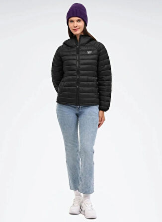 Reebok LC 1243 RALDINA JACKET Siyah Düz Kadın Mont