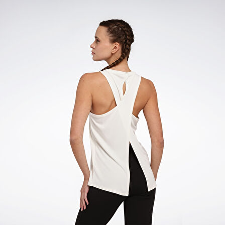 REEBOK RELA TANK kadın Ekru Atlet