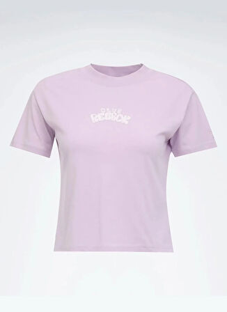 Reebok LC 6625 KERALA TEE Lila Yuvarlak Yaka Oversize Düz Erkek T-Shirt