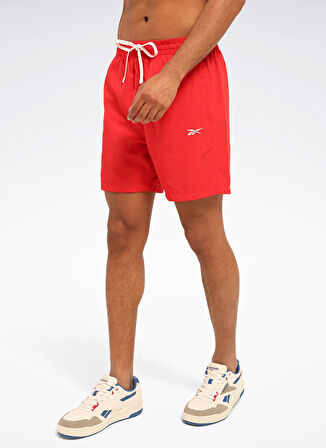 Reebok CN 1373 AVANJ SHORT Kırmızı Regular Fit Düz Erkek Şort Mayo
