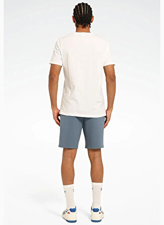 Reebok LC 8014 NEW ID REG TEE Beyaz Yuvarlak Yaka Regular Fit Baskılı Erkek T-Shirt