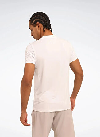 Reebok LC 6756 MONAC TEE Beyaz Yuvarlak Yaka Regular Fit Düz Erkek T-Shirt