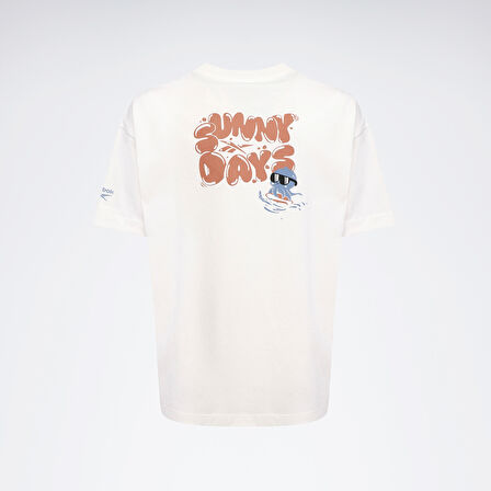 REEBOK SUNNY DAYS TEE Erkek Ekru Tişört