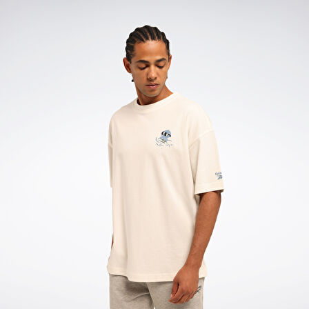 REEBOK SUNNY DAYS TEE Erkek Ekru Tişört