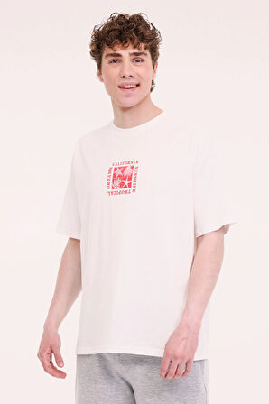 5M ML JON 11HL113 5FX Erkek Beyaz T-Shirt - 102006154