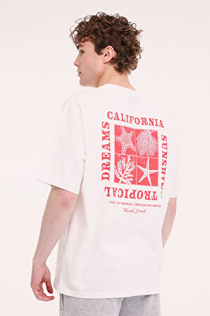 5M ML JON 11HL113 5FX Erkek Beyaz T-Shirt - 102006154