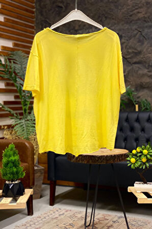 Ağaç Baskı Kısa Kol Penye Tshirt