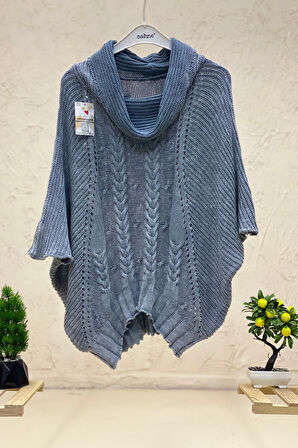 Ajurlu Kısa Kol Yıkamalı Triko Kazak