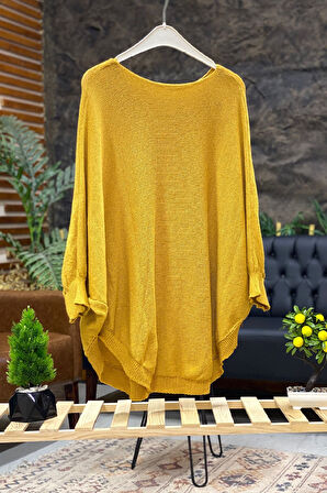 Yarasa Çift Cepli Merserize Tunik Bluz