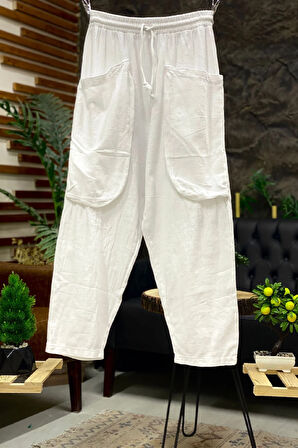 Torba Cepli Bel Lastikli Pantolon