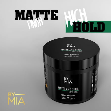 Matte And Chill Ultra Doğal Mat Görünüm | Süper Yüksek Tutuş | Erkekler ve Kadınlar İçin Saç Vaksı 130 ml