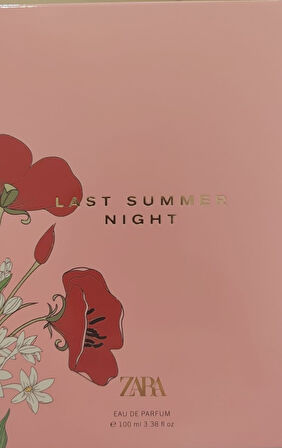 ZARA LAST SUMMER NIGHT EDP 100ML