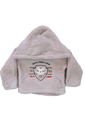 Erkek Bebek Takım 2'li Eşofman Sweat Peluş Sarı