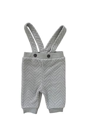 Erkek Bebek Salopet Sweat 2'li Gri
