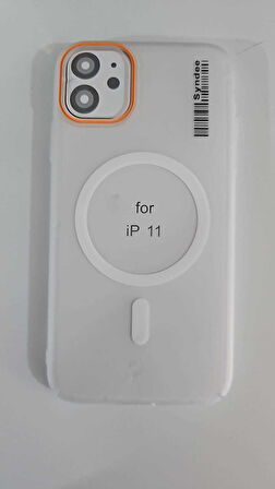 ARMORİX İPHONE 11 TURUNCU KAMERA ÇERÇEVELİ MAGSAFELİ MAT SERT PC KAPAK