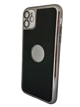 ARMORİX İPHONE 11 LENS KORUMALI LOGO GÖSTEREN DERİ KAPAK