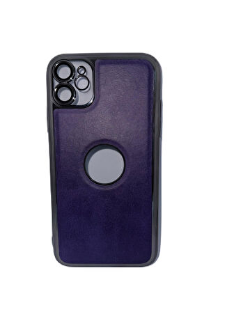 ARMORİX İPHONE 11 LENS KORUMALI LOGO GÖSTEREN DERİ KAPAK