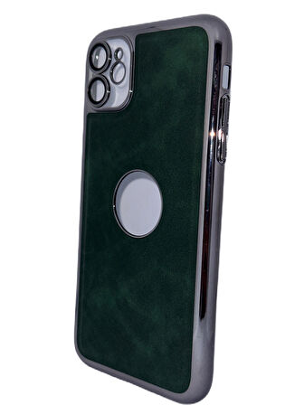 ARMORİX İPHONE 11 LENS KORUMALI LOGO GÖSTEREN DERİ KAPAK