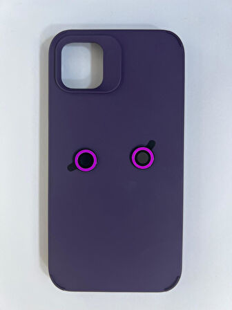İPHONE 11 MOR İÇİ SÜETLİ KAMERA KORUYUCULU SİLİKON KILIF