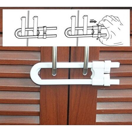 Raylı Çekmece ve Dolap Çocuk Koruma Kilidi Bebek Çocuk Güvenliği
