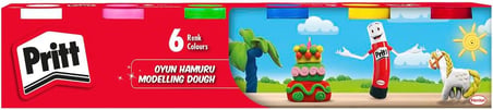 Pritt 6'lı Oyun Hamuru - 6x100g