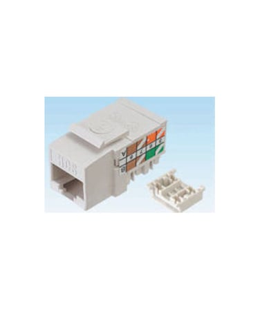 HCS Cat6 UTP Keystone Jack Konnektör Beyaz