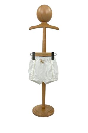 Kız Bebek Şortlu Takım Naturel Kumaş