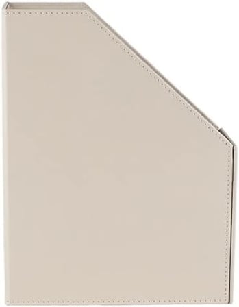 Magazinlik Suni Deri Masa Üstü Evrak/Dosya Düzenleyici 23 * 30 * 9 cm. Bej