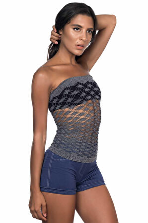 GRİ MI Emay 5034 Fantazi Büstiyer Atlet Korse