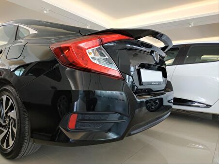 CIVIC FC5 IÇIN UYUMLU V STYLE SPOILER - PIANO BLACK