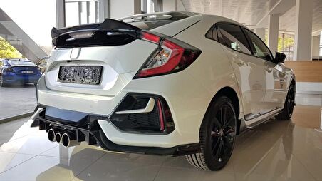 CIVIC FK7 2016-2021 IÇIN UYUMLU HATCHBACK SPOILER DTO BOYASIZ