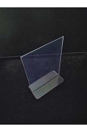 5 Adet Pvc Broşürlük Menülük Etiketlik 10x15 Cm Tutucu Dik Çift Yön A6 Masaüstü Föylük
