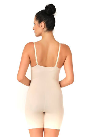 TEN MI Emay 2758 Lazer Kesim Göğsü Açık Boxer  Korse