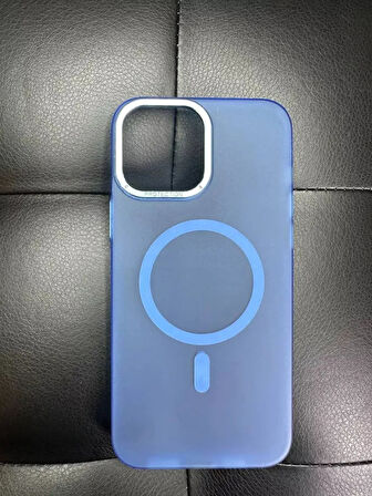 ARMONİX IPHONE 14 PRO MAT MAVİ MAGSAFELİ KILIF