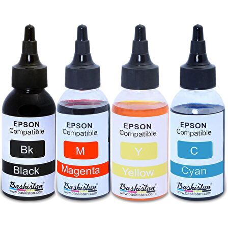 FOR Epson Claria ve L Serisi Yazıcılara uyumlu 4x100 ml Mürekkep Seti